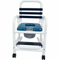 Mor-Medical International Mor Medical International Deluxe Shower Commode Chair, Slideout Footrest, 310 lb. Capacity DNE-310-3TWL-SF